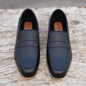 All-Match Genuine Leather Slip-on Formal Shoe – Black