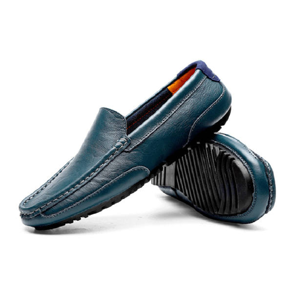 Cross Border Soft Bottom Loafer Blue