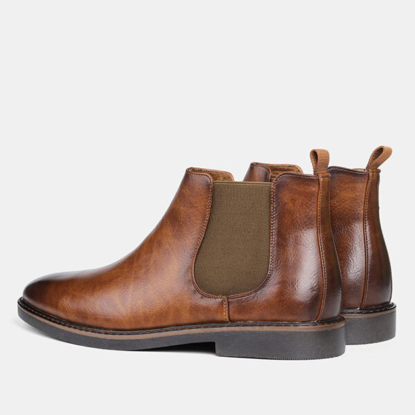 Foreign Trade Polished Chelsea Boot - Brown