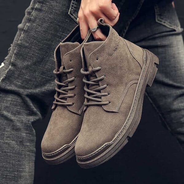 Lace Up High-top Leather Martin Boot
