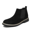 Leather Ankle Chelsea Boots Black