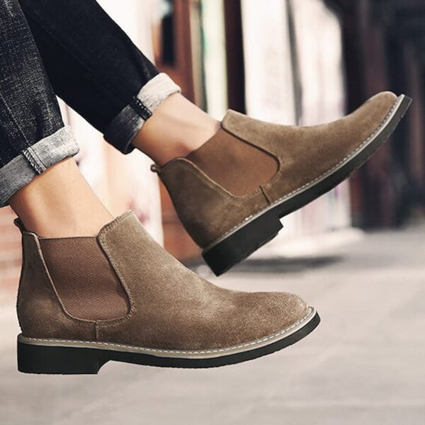 Leather Ankle Chelsea Boots