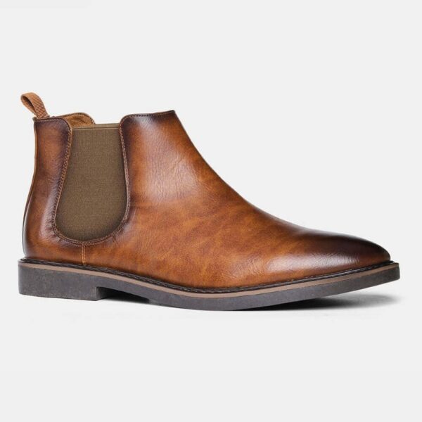 Foreign Trade Polished Chelsea Boot – Brown