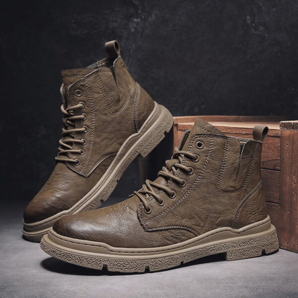 Premium Leather Tooling Martin Boot