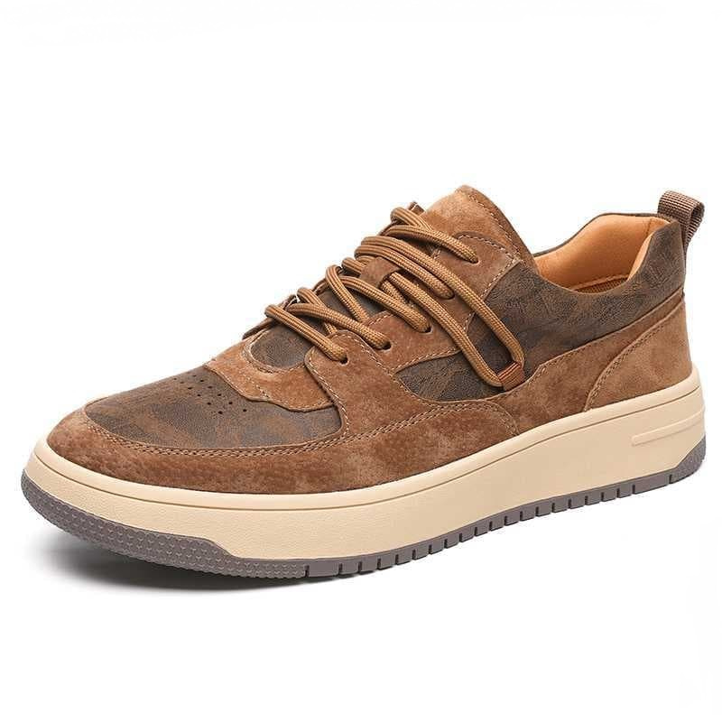 Genuine Leather Low Cut Casual Shoe Brown