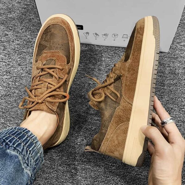 Genuine Leather Low Cut Casual Shoe