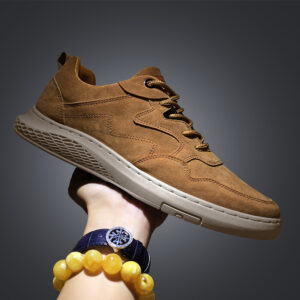 Light Weight Outdoor Leather Casual Shoe – Khaki