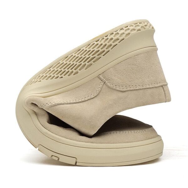 Wild Trend Korean Style Leather Casual Shoe - Sand