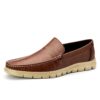 All Season Genuine Cow Leather Loafer Brown