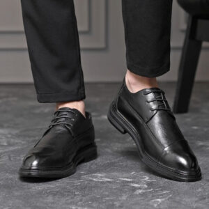 Cross-border Korean Style Formal Shoe – Black