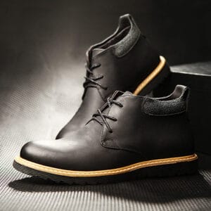 Genuine Leather Viscose Casual Shoe – Black