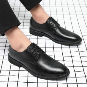 Autumn Pointed Toe Business Formal Shoe – Black