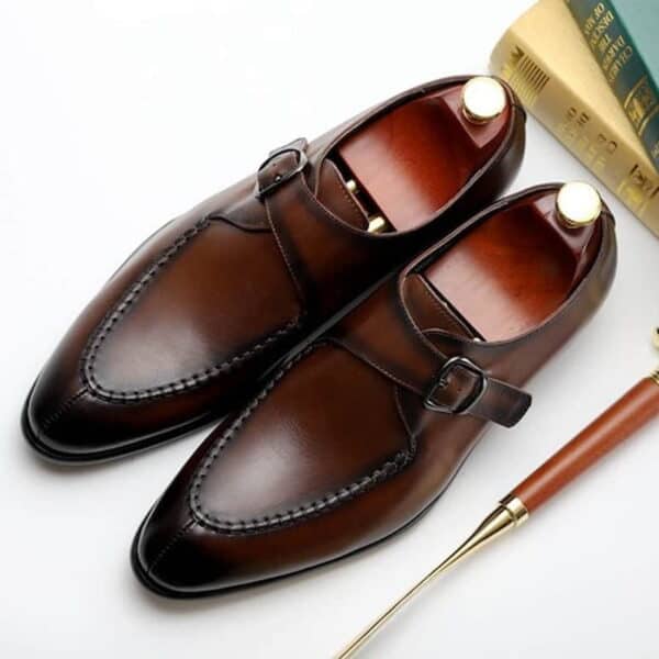 British Style Trendy Monk Strap Formal Shoe