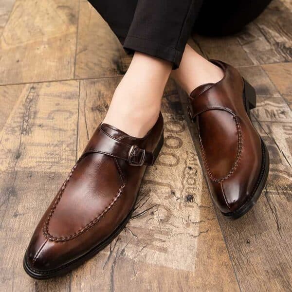 British Style Trendy Monk Strap Formal Shoe