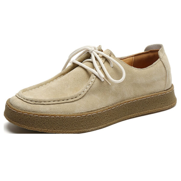 Korean Trend Suede Leather Casual Shoe sand