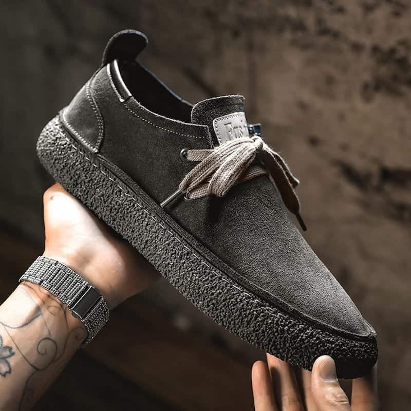 British Retro Non-slip Suede Leather Casual Shoe