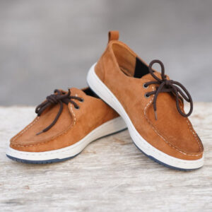 All Match Low-cut Suede Leather Casual Shoe – Brown