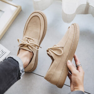 Low Cut Lace-up Trendy Casual Shoe – Sand