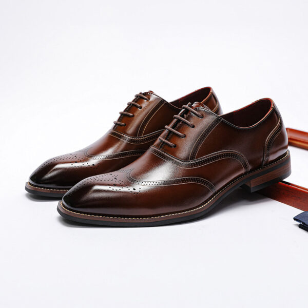 Oxford Style Breathable Leather Formal Shoe