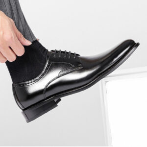 Derby Style Genuine Leather Formal Shoe – Black