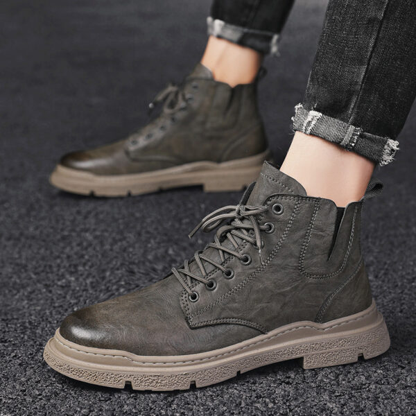 Premium Leather Tooling Martin Boot
