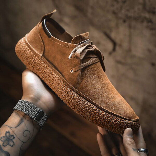 British Retro Non-slip Suede Leather Casual Shoe