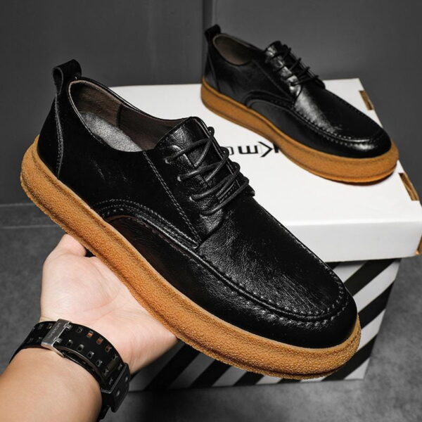 Korean All Match Thick Soled Casual Shoe Black