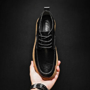 Korean All Match Thick Soled Casual Shoe – Black
