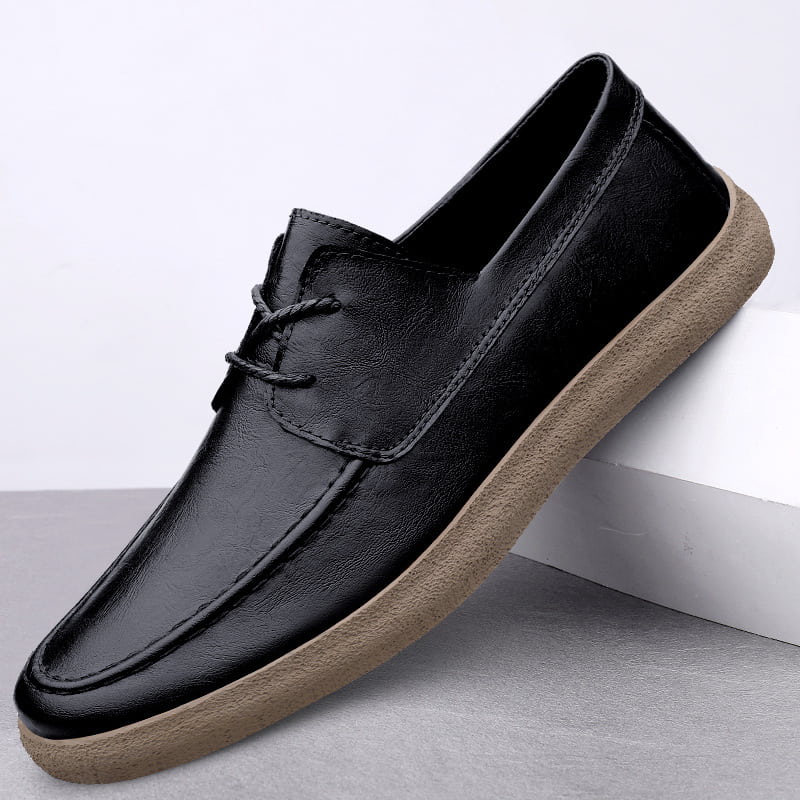 Lace-up Comfortable Soft Soled Casual Shoe black