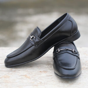 All-Match Horsebit Leather Formal Shoe – Black