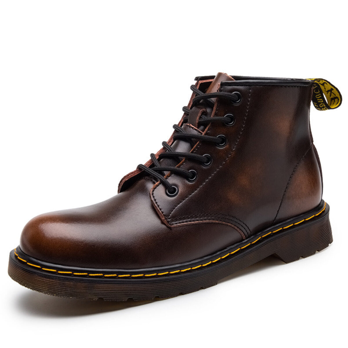 Genuine leather 2025 martin boots