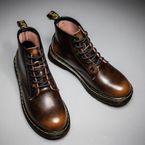 British Trend Genuine Leather Martin Boot – Brown
