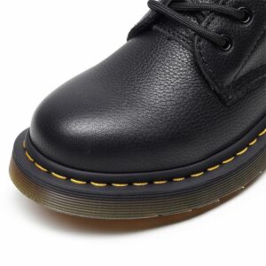Pascal Pattern Soft Leather Martin Boot – Black