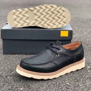 Foreign Trade Lace-up Tooling Casual Shoes – Black
