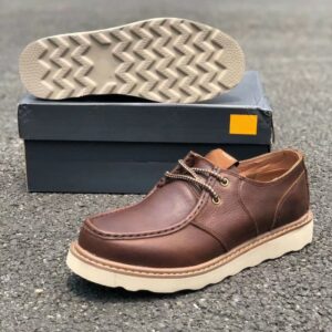 Foreign Trade Lace-up Tooling Casual Shoes – Brown