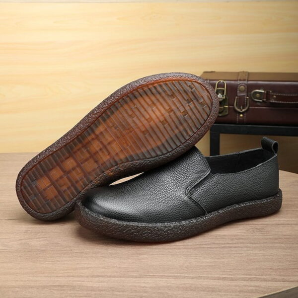 All Match Flat Heel Genuine Leather Loafer