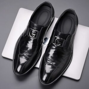 Business Class Slip-on Leather Formal Shoe – Black