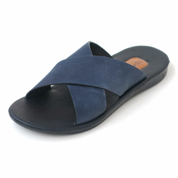 TOFFPARK Cross Border Leather Men's Sandal - Blue