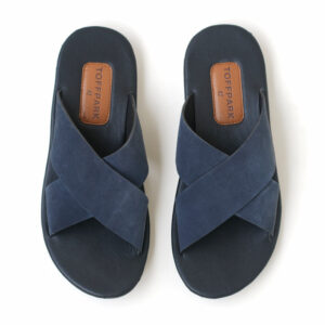 TOFFPARK Cross Border Leather Men’s Sandal – Blue