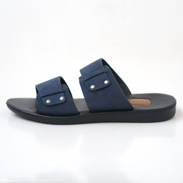 TOFFPARK Double Belt Leather Men's Sandal - Blue