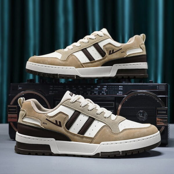 Korean Trend Youth Retro Casual Shoe - Khaki