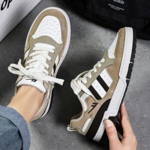 Korean Trend Youth Retro Casual Shoe – Khaki