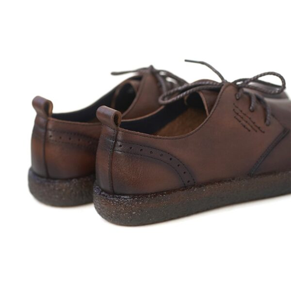 Non-slip Soft Bottom Leather Casual Shoe - Chocolate