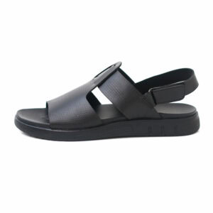 Open Toe Belt Versatile Leather Sandal – Black