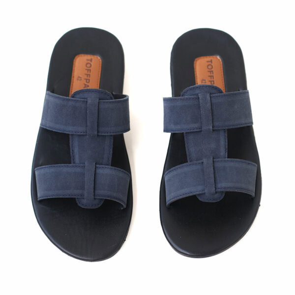 Summer Trend Open Toe Leather Men's Sandal - Blue