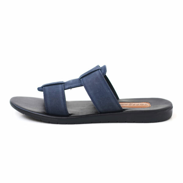 Summer Trend Open Toe Leather Men's Sandal - Blue