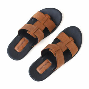 Summer Trend Open Toe Leather Men’s Sandal – Brown