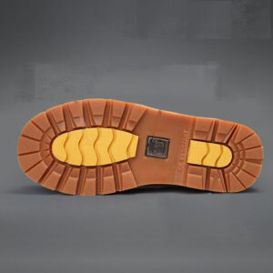 Anti-smash Low-cut Leather Martin Boot – Brown
