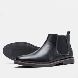 Foreign Trade Polished Chelsea Boot – Black