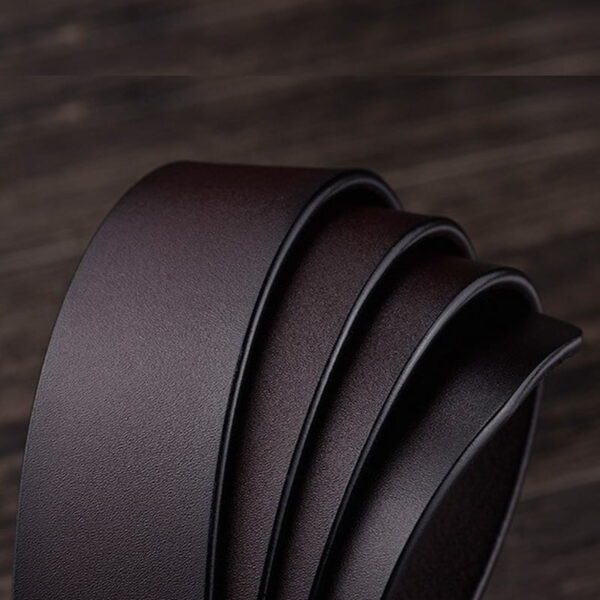 British Retro Genuine Leather Belt - Red Wine